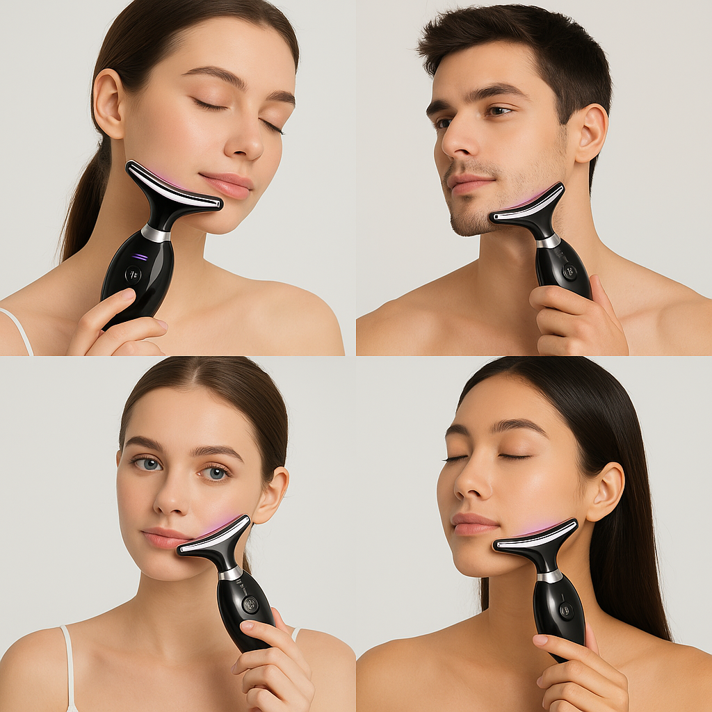 GLOW LED Facial Massager – Instant Lifting & Skin Renewal | Chin, Jawline & Collagen Boost
